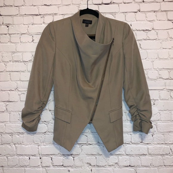 Topshop Jackets & Blazers - Topshop Asymmetrical Moto Slouch Front Blazer